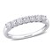 Gem And Harmony 1/2 Carat (ctw) Diamond Anniversary Band Ring in 10K White Gold